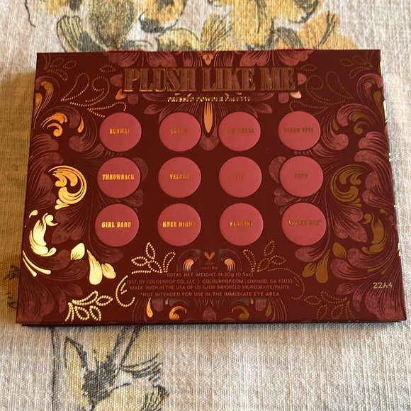 Colourpop Plush Like Me Palette - Swatched - Picture 4 of 6